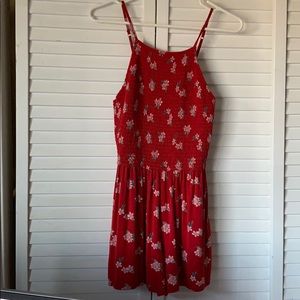 Hollister red romper